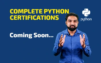 Complete python certification course online Banner