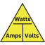 Watts to Amps Calculator
