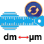 Decimeter to Micron Converter