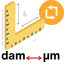 Dekameter to Micron Converter