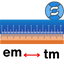 Exameter to Terameter Converter