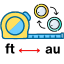 Foot to Astronomical Unit Converter