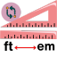 Foot to Exameter Converter