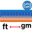 Foot to Gigameter Converter