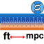 Foot to Megaparsec Converter