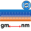 Gigameter to Nanometer Converter