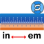 Inch to Exameter Converter