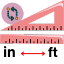 inch to feet Converter