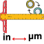 Inch to Micrometer Converter