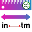 Inch to Terameter Converter