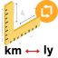 Kilometer to Light Year Converter