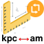 Kiloparsec to Attometer Converter