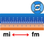 Mile to Femtometer Converter