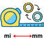 Mile to Megameter Converter