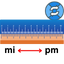 Mile to Petameter Converter