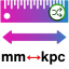 Millimeter to Kiloparsec Converter