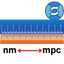 Nanometer to Megaparsec Converter