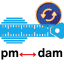 Petameter to Dekameter Converter