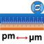 Petameter to Micron Converter